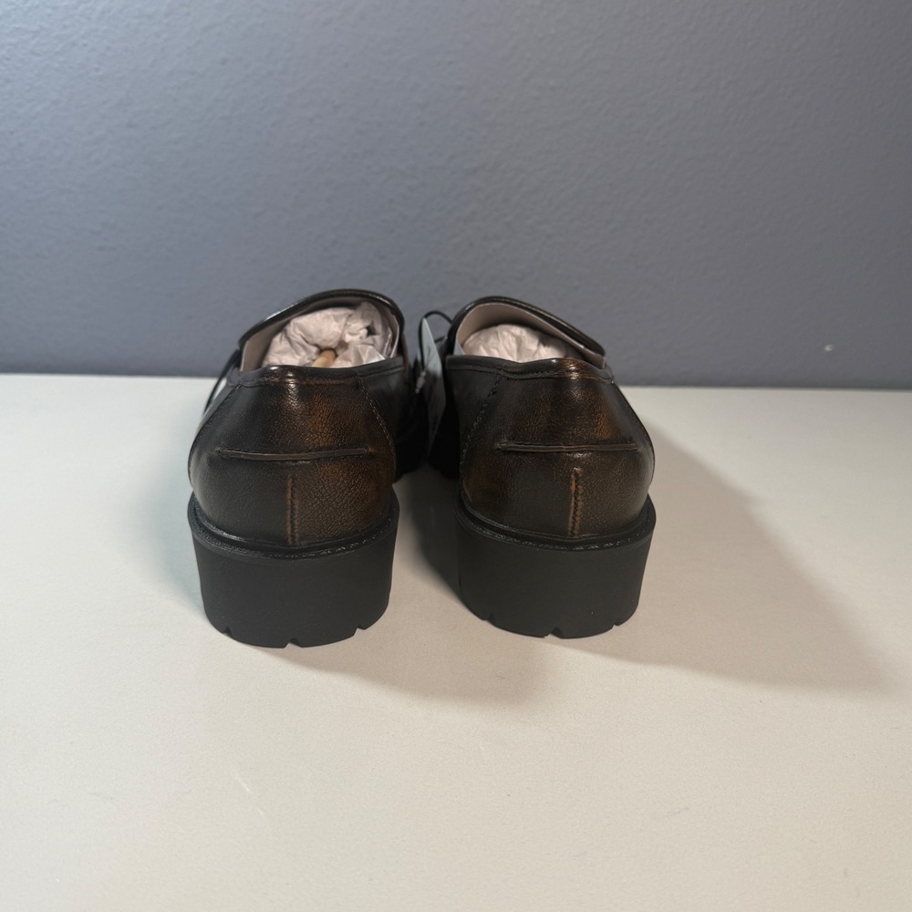 Arizona Jean Co Lillie Loafers Women 9 Brown New Lug Sole Penny Slip On Shoes - Picture 5 of 7